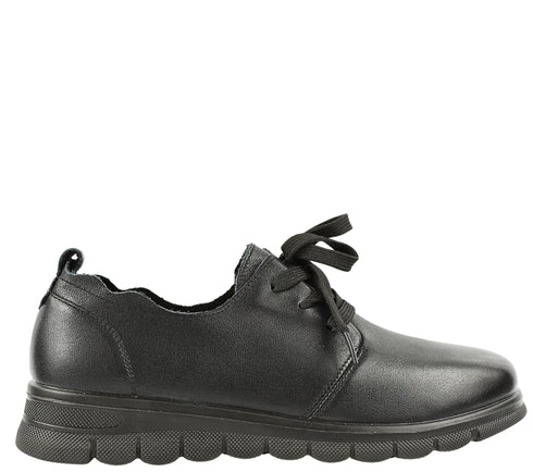 Pantofi casual, dama, FORMAZIONE, 21072 negru, piele naturala